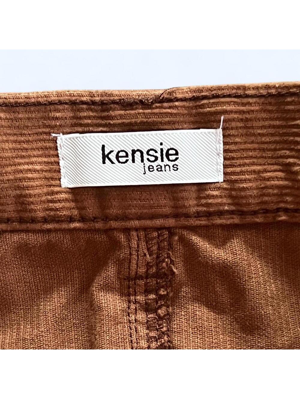 Kensie Brown Corduroy Button Front Mini Skirt Cottagecore Size 2 - Picture 3 of 8